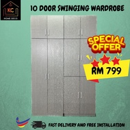 5’x8’ -10 Door Swinging Door Wardrobe