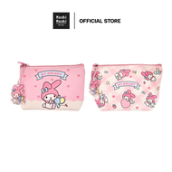 Moshi Moshi กระเป๋าเครื่องสำอางค์ กระเป๋าเศษสตางค์ ลาย Mymelody ลิขสิทธิ์แท้จากค่าย Sanrio รุ่น 6100