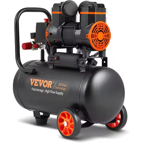 4.8 Gallon Air Compressor 1.2HP 2.2 CFM@90PSI Oil Free Air Compressor Tank with Max Pressure of 116P