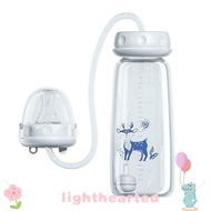 LIGHTHEARTED Feeding Bottle Set, 8oz/240ml Gravity Ball Hands-Free Baby Bottle, Normal-Neck Self-Fee