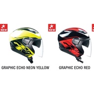 GIVI HELMET M30.3 ECHO RED & ECHO YELLOW D-VISOR | HELMET 100% ORIGINAL GIVI