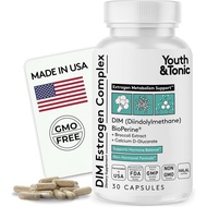 Youth & Tonic DIM Estrogen Complex – Menyokong metabolisme estrogen, formula berasaskan tumbuhan buk