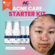 2x AC7D Acne Care Starter Kit (Serum 10ml +Moisturiser 30ml) - Acne Clear 7 Days | For Acne Skin