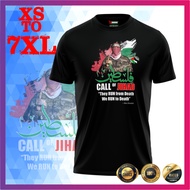 T-Shirt Palestin / Hamas / Al-Qassam / Big Size / Plus Size / Oversize / Baju Besar > Premium Cotton
