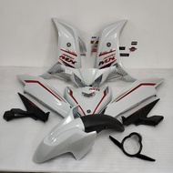 CUSTOM BODY COVER SET MX JUPITER (8) METALIC WHITE FOR LC135 V2