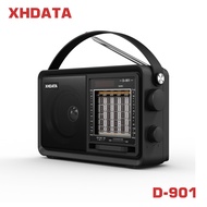 XHDATA D-901 FM AM SW เครื่องเล่นเพลงแบบพกพาวิทยุ Usb/tf MP3ไร้สาย