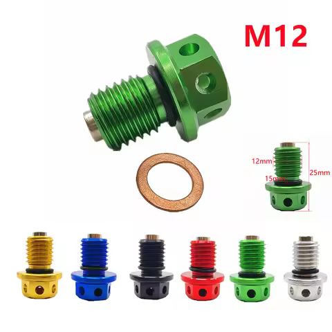Magnetic Oil Drain Plug Bolt For Kwasaki Z1000 Z650 Z250 Z750 Z800 ER4N ER6N ER6F ZR750 ZX6R 7R 10R 