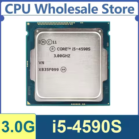 Core i5-4590S 4 Core 4 Thread 3.0GHz 65W 6MB Cache 22nm LGA1150 SR1QN DDR3 1333/1600 MHz Haswell HD