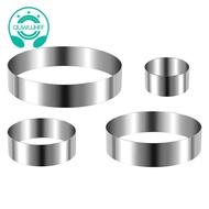 Round Cake Ring Set 4/6/8/10 Inch Biscuit Cutter Circle Cookie Cutters Cake Mold Stainless Steel Pas