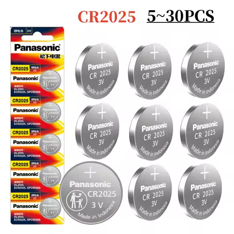 5-30pcs Original CR2025 3V ECR2025 Lithium Battery For Car Remote Control Watch Motherboard Scale Bu