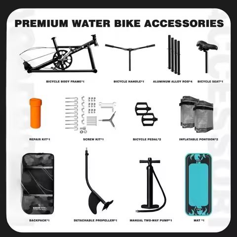 Spatium High Quality Hot Selling Water Bike Sea Bike Frame Adult Inflatable Water Bike