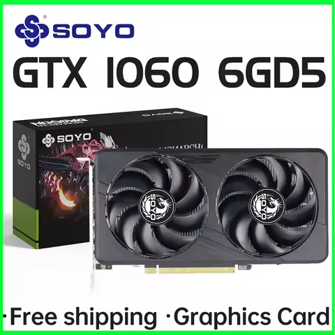 SOYO GTX1060 Graphics Cards 6G/3G DDR5 192bit HDMI compatibility+DP*2 For Desktop Gaming Computer Co