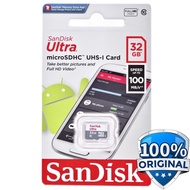 Memory CCTV V380 Pro SanDisk Ultra microSDHC Card UHS-I Cl 10 (100MB/s) 32GB Memori Hp Micro SD