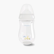 Juniors Just Like Nature 240 ml Glass Feeding Bottle with Anti-Colic Teat - White
