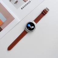 สายนาฬิกาหนัง20มม. สำหรับนาฬิกา Samsung Galaxy Watch 4 5 6 40มม. 44มม. 5 Pro 45มม. สร้อยข้อมือสำหรับ Samsung 4 6 Classic 42/46มม. 43/47มม.