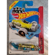 CARBONATOR YELLOW - HW RACE - TRACK STARS - HOT WHEELS TOY CAR