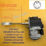 V/W GOLF MK6,BEETLE,POLO 6R 1.2,AUDI A1,A3 1.2 ELECTRONIC TURBO CHARGE ACTUATOR (SHALF-110MM,56MM)