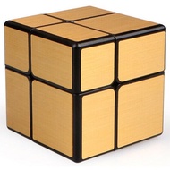 Strange Rubik's cube 2x2 Good Quality rubik 2x2 Qiyi Mirror 2x2 Gold 2x2x2 Magic rubix SharkRubik