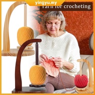 Yarn Holder Wooden Yarn Spinner Sewing Spindle Thread Holder Rotating Magnetic Yarn Spinner Spindle 