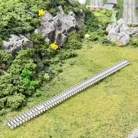 N-Scale Train Track 140mm/280mm Straight Rail for Model Railway Layouts, Compatible with TOMIX & PEC