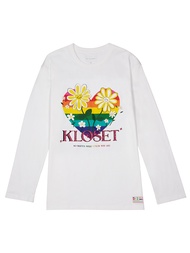 Kloset & Etcetera Proud To Be Me Sweatshirt (PM23-T006) เสื้อยืดลายหัวใจรุ้ง