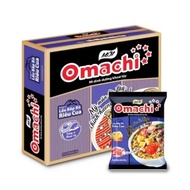 Box of 30 packs of Omachi potato noodles, beef shank and crab, 80g