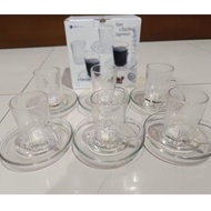 CUP SET/ SAUCE TURKISH CUP coffee cup tea set/ souvenir glass PREMIUM GLASS MATERIAL
