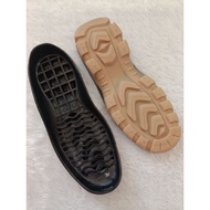 Safety shoe outsole, touring shoe sole, hiking shoe sole, yellow rubber shoe sole, flexible (dr. 251