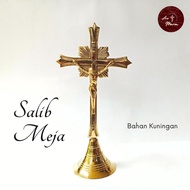 32 cm Brass Table Cross