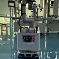 Composite Robot Mechanical Arm AGV Robot for handling and precise positioning of goods in smart ware