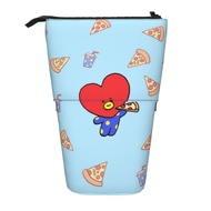 Bt21 Student Large Capacity Creative Telescopic Pencil with Pen Holder and Cup Bag