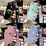 Casing Oppo F5 Youth Case Oppo F7 Case Oppo F9 Plus Case Oppo A7X Case Oppo F11 Pro Case Oppo F17 Pro Case Oppo A73 Case Oppo A93 Case Oppo Reno 4F Case Oppo Reno 4 lite Soft Silicone New Maple Leaf Wrist Band Phone Case With Gift Rope
