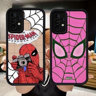 Q44 Spider-man soft Casing for Samsung A34 A55 A54 A36 A15 A35 S25 Ultra A16 A24 A05S A25 A56 A04s A