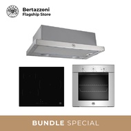 [Bulky]Bertazzoni 60cm Induction + Oven + Hob Bundle (60cm P603I30NV Induction Hob + F605MODEKXS 5 Function Oven + K60TELXA Telescopic Hood)  - Available from July - Available from Dec 2022