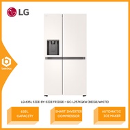 LG Side by Side Fridge in Beige White 635L Inverter GC-L257KQKW / GCL257KQKW Peti Ais