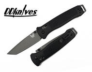 มีดพับ Benchmade Bailout CPM-3V Gray Cerakote Plain Tanto Blade, Black Grivory Handles (537G...