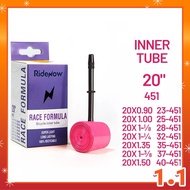 Superlight RideNow UltraLight Bicycle Inner Tube for Folding Bike 27g 451 dahon minivelo 28-451