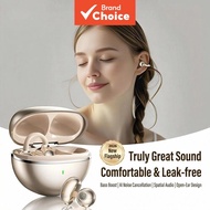 RHYFELL S15 Clips On Bluetooth 5.4 Earphones Waterproof Butterfly Earring Design 5.5g Lightweight Ea