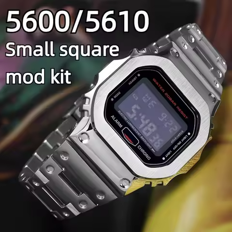 DW5600 5610 metal strap mod kit For G-SHOCK Casio GW-M5610 DW-5600 GW-5000 GM-5600 Modified stainles