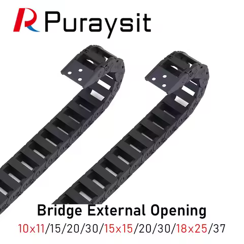 Puraysit Bridge External Opening Drag Chain Cable Chain 10x11 10x15 10x20 10x30 15x15 15x20 15x30 18