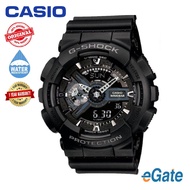 [100% Original] Casio GA-110-1B G-Shock Men Analog Digital Sporty Design Black Resin Strap Watch (GA