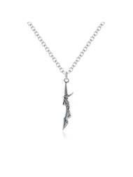 1 ชิ้น สร้อยคอ Anime Solo And Leveling ตัวช็อตใบมีด สร้อยคอจี้ Sung Jin-Woo Yoo Jin-Ho เครื่องประดับ