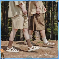 UTUNE Sandals for Men Eva Roman Shoes Breathable Outwear Flat Khaki Brown Sandals