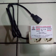 Latest IEC 2 Socket UPS Connection Converter Cable Plug