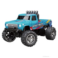 มินิ RC Monster Truck ของเล่นสําหรับเด็กแบบพกพาขนาดเล็ก 1:64 ขนาด RC รถยนต์พร้อมไฟสําหรับคริสต์มาสวั