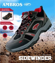 Ambros Men's Sidewinder Hiking Trekking Shoes - Black/Red