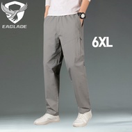 Eaglade Cargo Pants Men In Grey Plus Big Size Cotton FC999