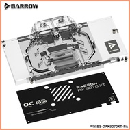 Barrow GPU Water Block for PowerColor Hellhound Spectral White / Reaper RX 9070 XT 16GB Card / Coppe