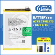 Battery Bateri Compatible For OPpO A77S CPH2473 / ONEPLUS CE 2 LITE BLP927 (5000 mAh)
