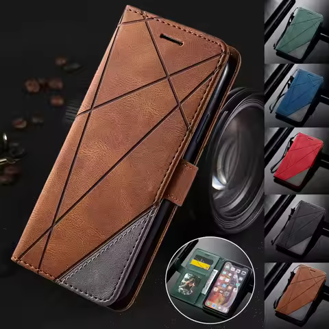 Ultra Thin Leather Wallet Case for Realme 5 5S 5i 6i 7 8 Pro 7i C17 C11 C15 C20 C11 2021 C1 C2 C3 V1